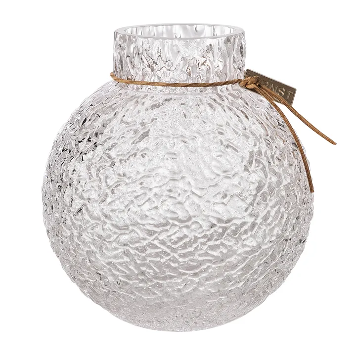 Ernst structure glass vase clear - Ø13x14 cm - ERNST