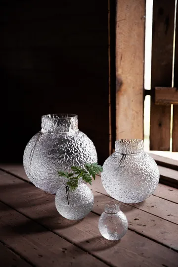Ernst structure glass vase clear - Ø9x10 cm - ERNST