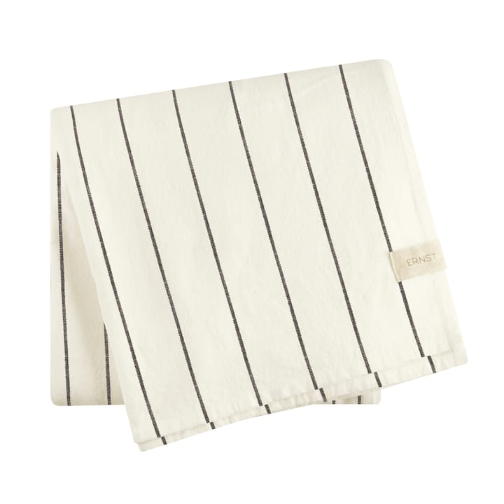 Ernst table cloth striped 140x200 cm - Natural-black - ERNST
