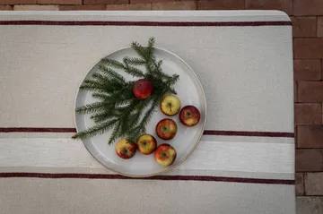 Ernst table runner - Natural-white-red, 45x150 cm - ERNST