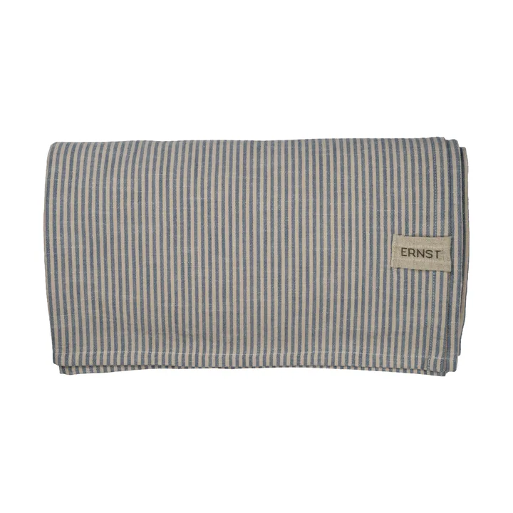 Ernst tablecloth narrow stripes 145x300 cm - Blue-white - ERNST