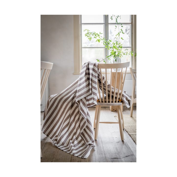Ernst tablecloth striped 145x240 cm - Mole-white - ERNST
