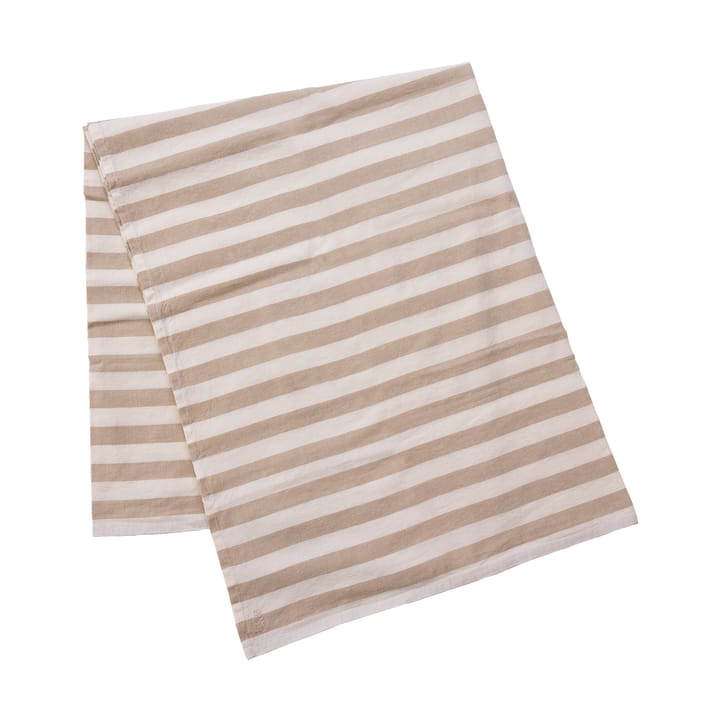 Ernst tablecloth striped 145x300 cm - Beige-white - ERNST