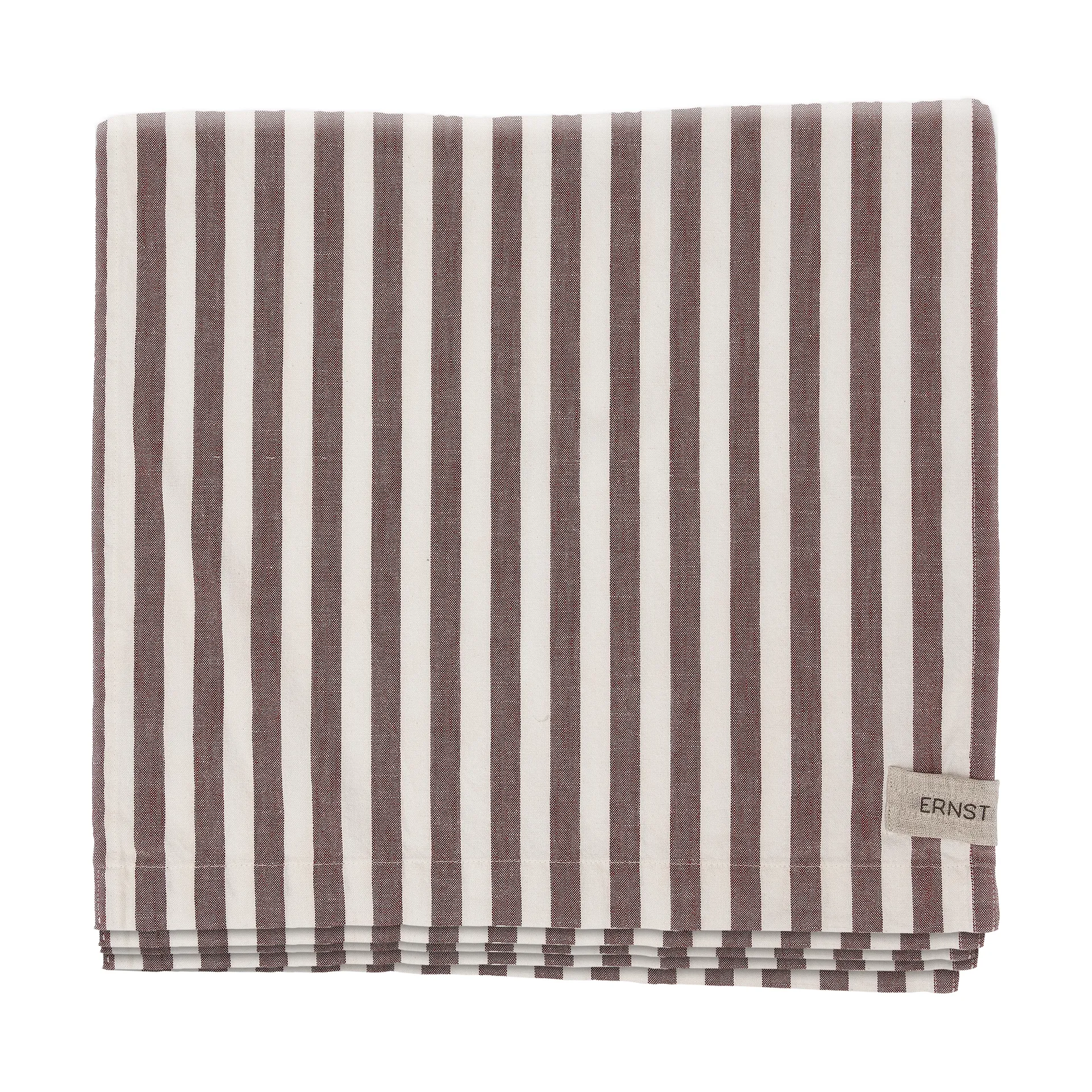Ernst tablecloth striped 145x300 cm, Red-white ERNST