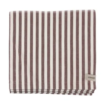 Ernst tablecloth striped 145x300 cm - Red-white - ERNST