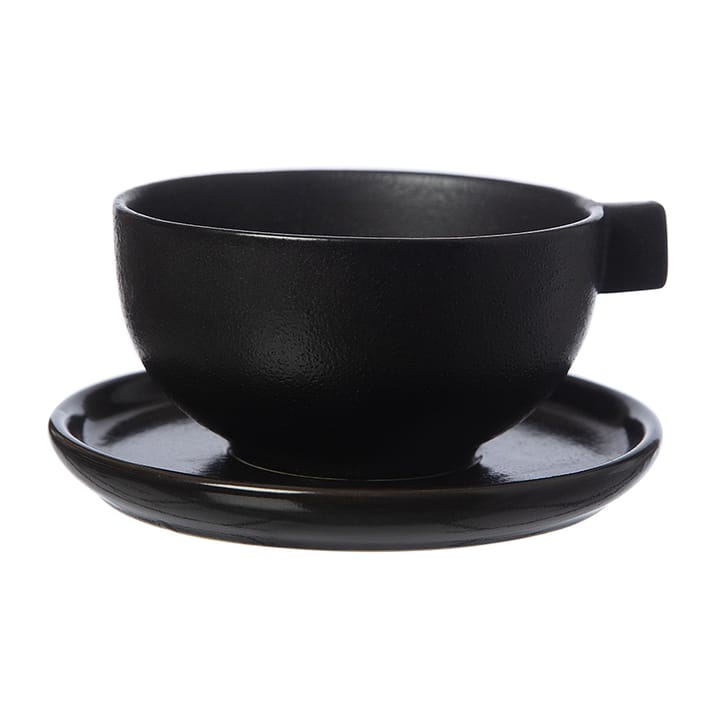 Ernst teacup with saucer 7.5 cm - Black - ERNST