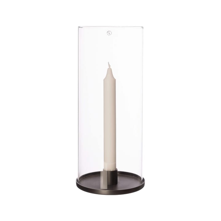 Ernst tealight holder for long candle 28 cm - Black aluminium - ERNST
