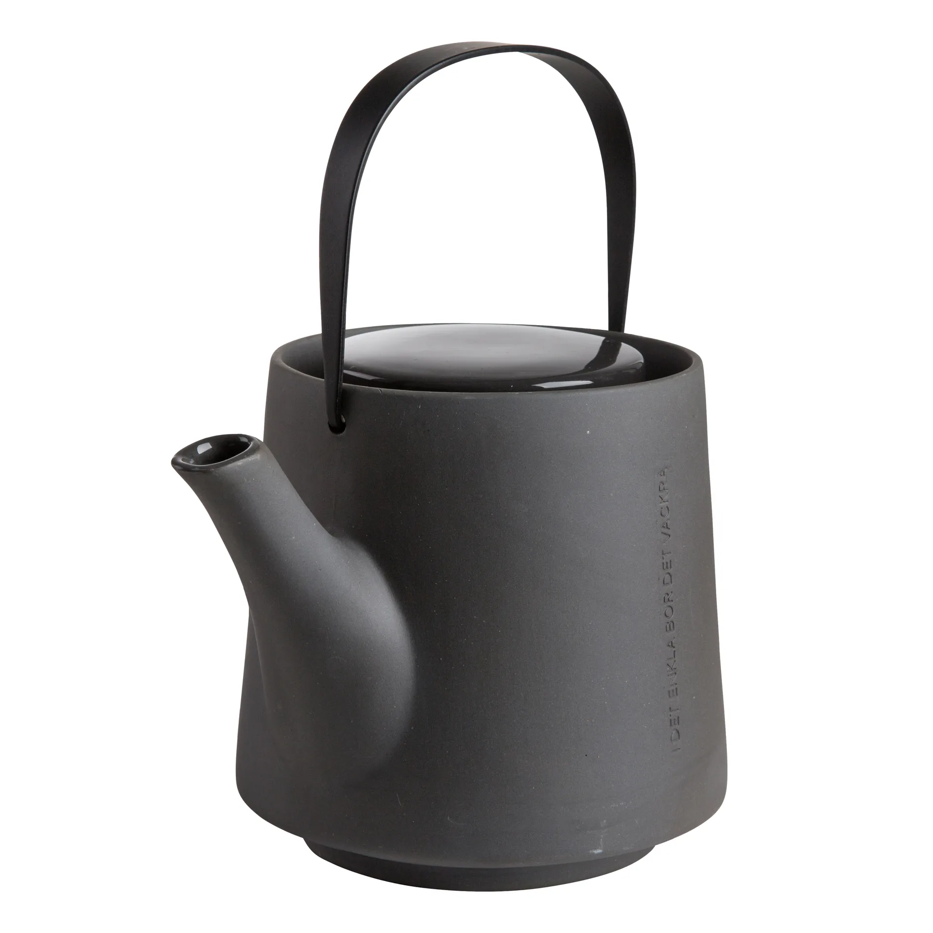 Ernst teapot stoneware, dark grey ERNST