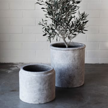 Ernst terracotta flower pot 20 cm - light grey - ERNST