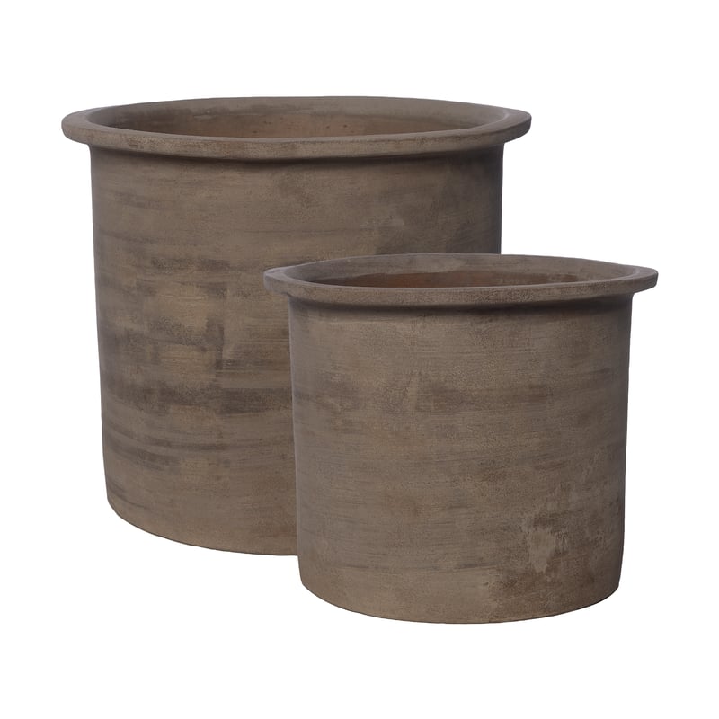 ERNST Ernst terracotta pot 2 pieces Brown
