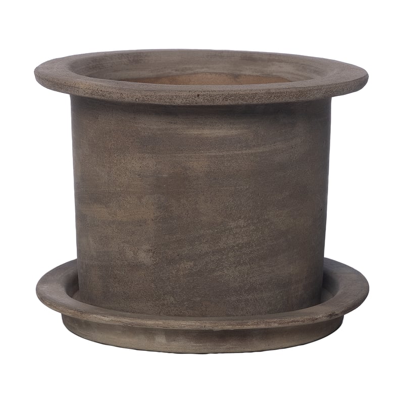 ERNST Ernst terracotta pot with saucer Ø18 cm