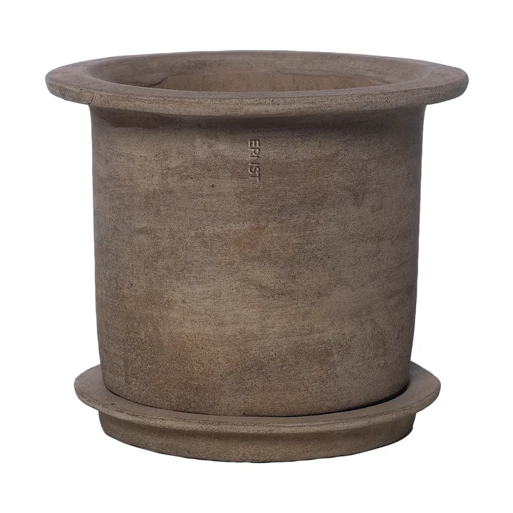 Ernst terracotta pot with saucer - Ø24x17 cm - ERNST