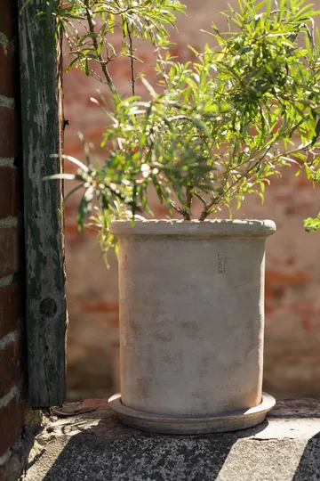 Ernst terracotta pot with saucer - Ø25x28 cm - ERNST