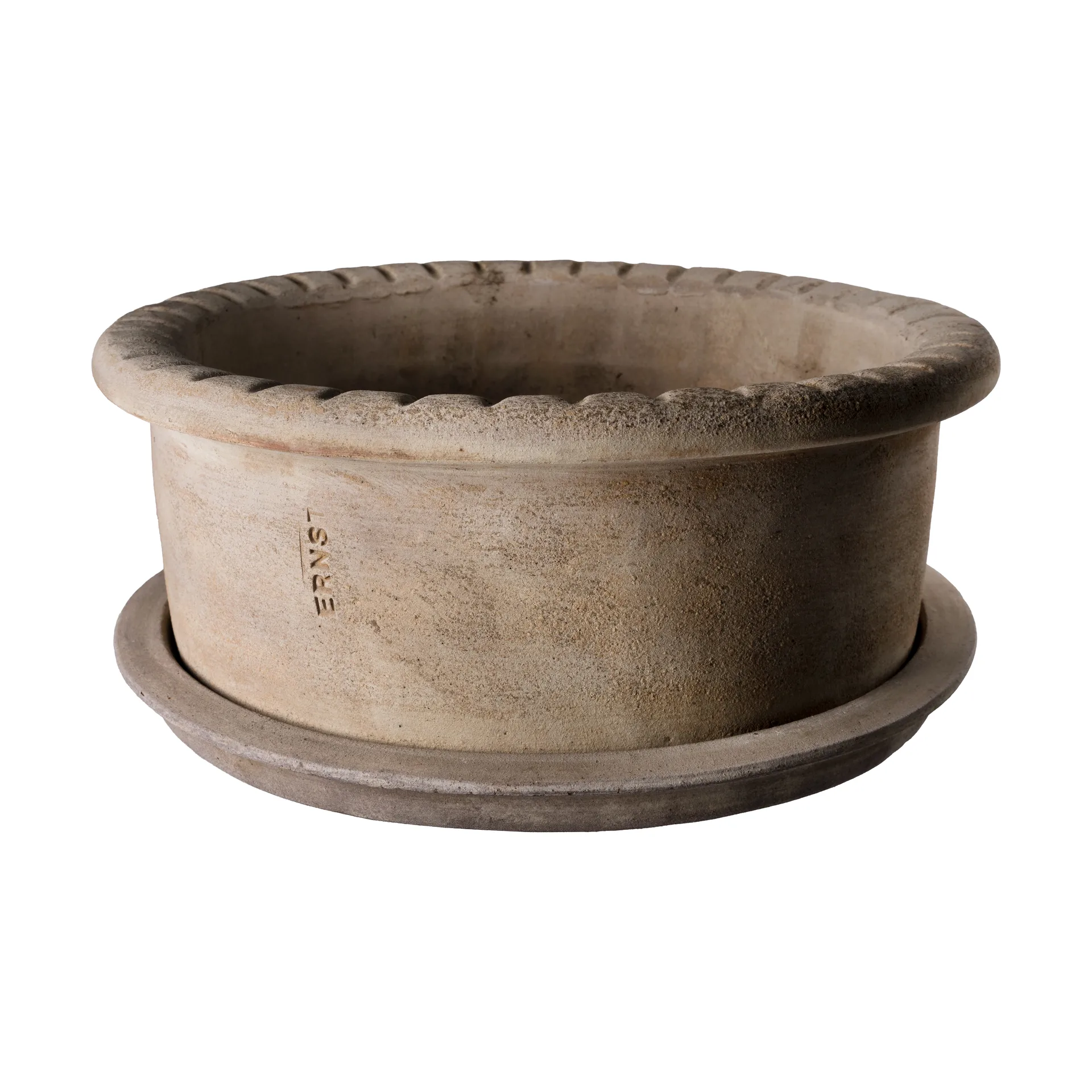 Ernst terracotta pot with saucer, Ø33x12 cm ERNST