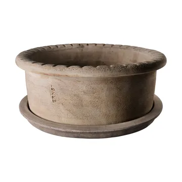 Ernst terracotta pot with saucer - Ø33x12 cm - ERNST