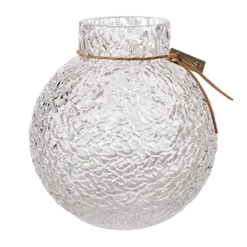 Ernst textured glass vase clear - Ø13x14 cm - ERNST