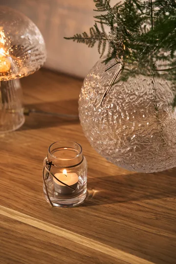 Ernst textured glass vase clear - Ø21x22 cm - ERNST