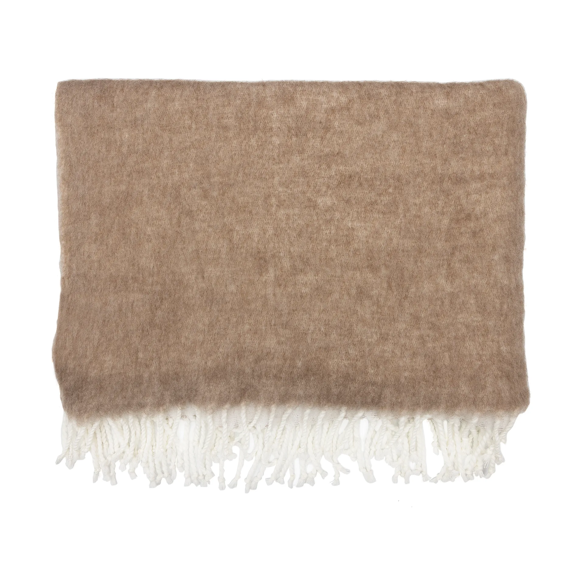 Ernst throw with fringe 130x170 cm, Beige ERNST