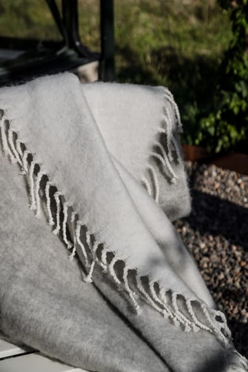 Ernst throw with fringe 130x170 cm - Grey - ERNST