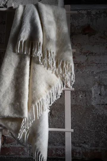 Ernst throw with fringe 130x170 cm - Natural white - ERNST