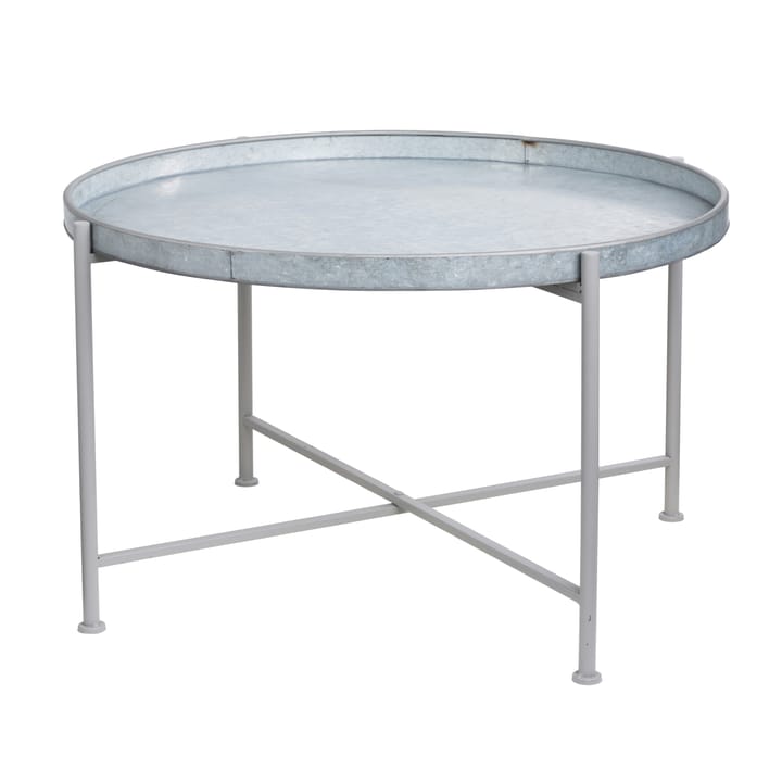 Ernst tray table low Ø70 cm - galvaniserad plåt - ERNST