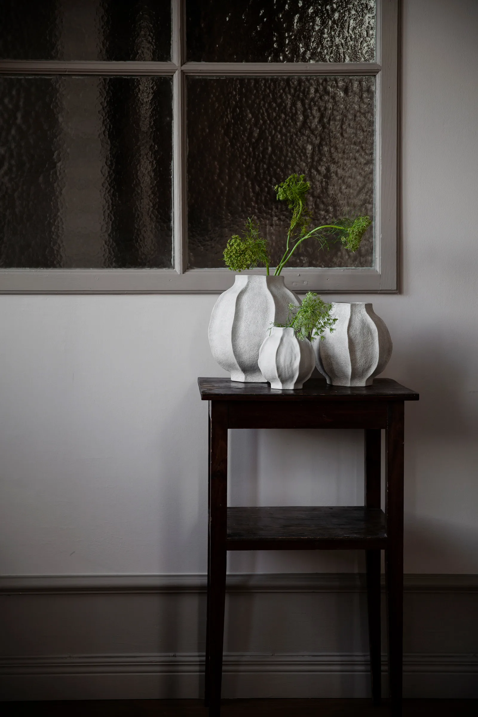 Ernst vase dented stripe, 14 cm ERNST