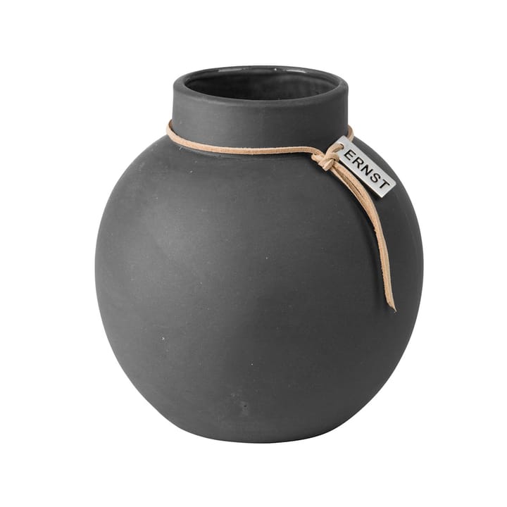 Ernst vase stoneware dark grey - 14 cm - ERNST