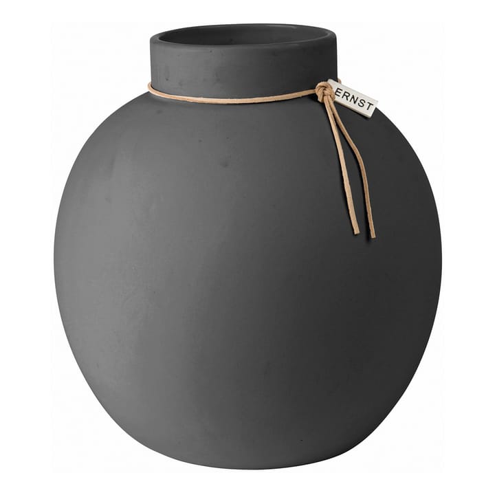 Ernst vase stoneware dark grey - 22 cm - ERNST