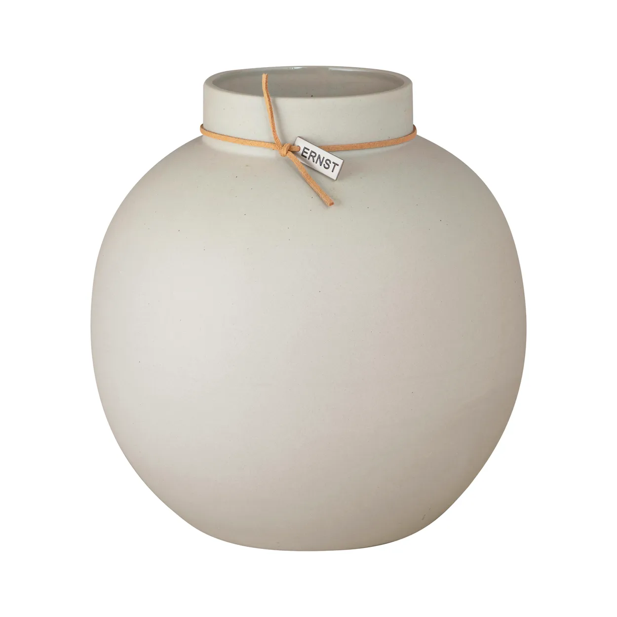 Ernst vase stoneware nature 22 cm | Scandinavian Design | Vases | White