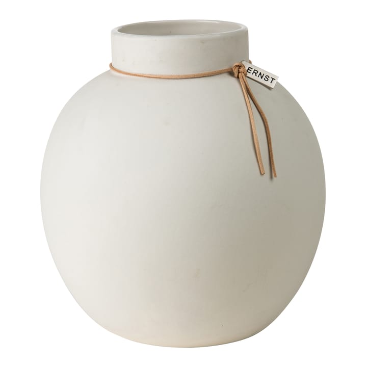 Ernst vase stoneware white - 22 cm - ERNST