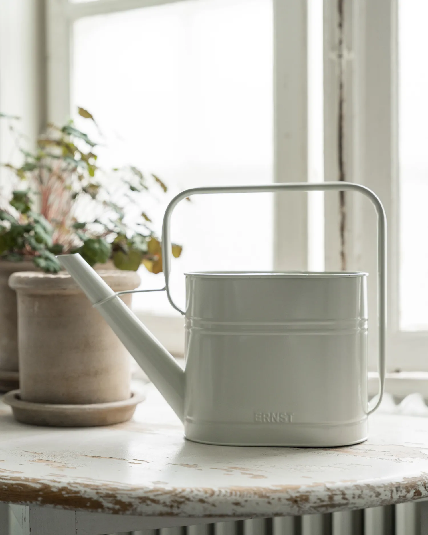 Ernst watering can, Natural white, L ERNST