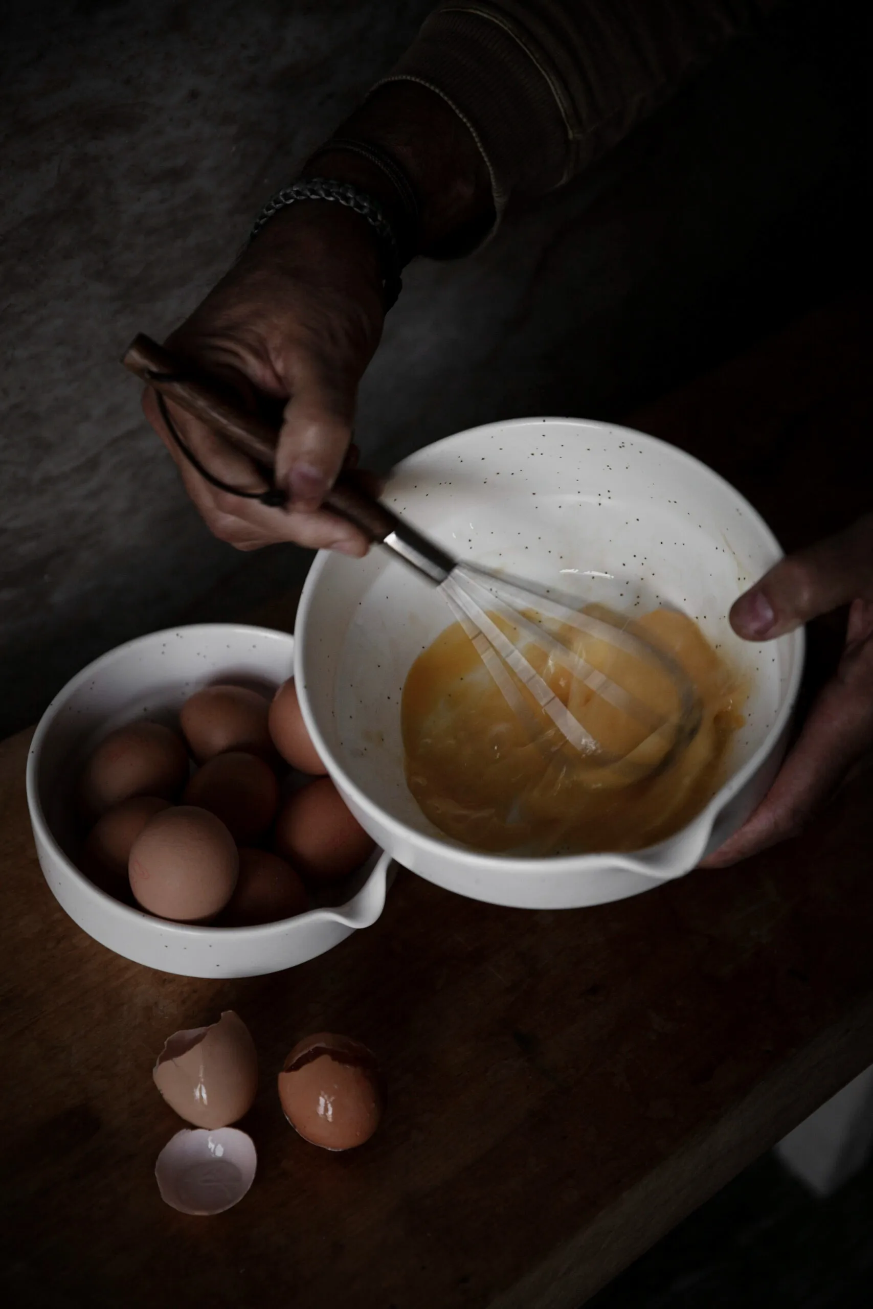 Ernst whisk with wooden handle, Dark brown ERNST