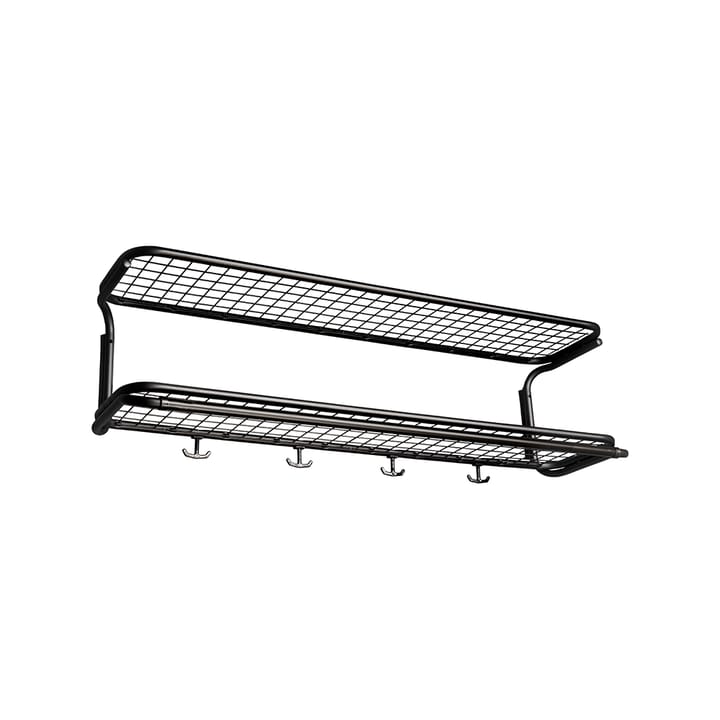 Classic 650 hat shelf - Black/black, 2 levels, 100 cm - Essem Design