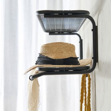 Classic 650 hat shelf - Black/black, 2 levels, 100 cm - Essem Design