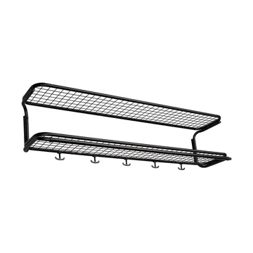 Classic 650 hat shelf - Black/black, 2 levels, 110 cm - Essem Design