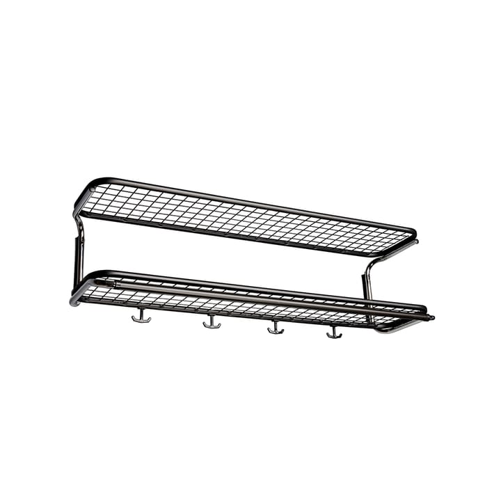 Classic 650 hat shelf - Black/chrome, 2 levels, 100 cm - Essem Design