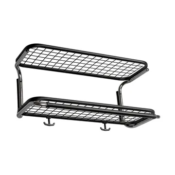 Classic 650 hat shelf - Black/chrome, 2 levels, 60 cm - Essem Design