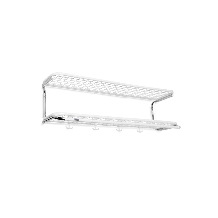 Classic 650 hat shelf - White/chrome, 2 levels, 100 cm - Essem Design