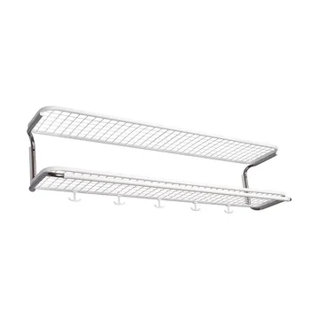 Classic 650 hat shelf - White/chrome, 2 levels, 110 cm - Essem Design