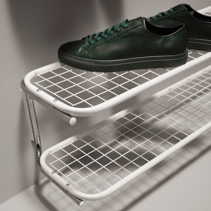 Classic 650 shoe shelf, Black/chrome, 2 levels, 100 cm Essem Design