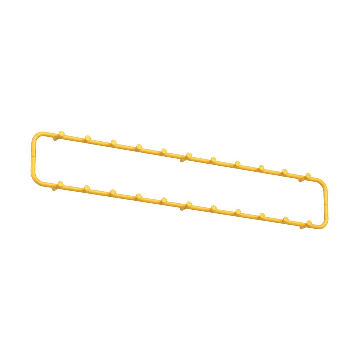 Essem Design Classic coat rack 120 cm Sun yellow | Scandinavian Design | Clothes hooks & hangers | Yellow
