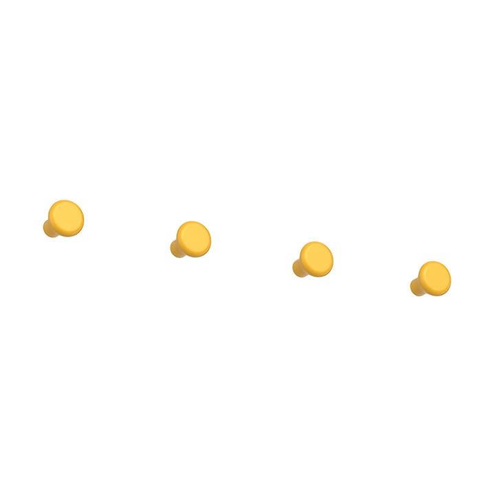 Classic hook small 4-pack - Sun yellow - Essem Design