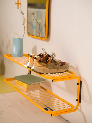 Classic shoe rack 100 cm - Sun yellow - Essem Design