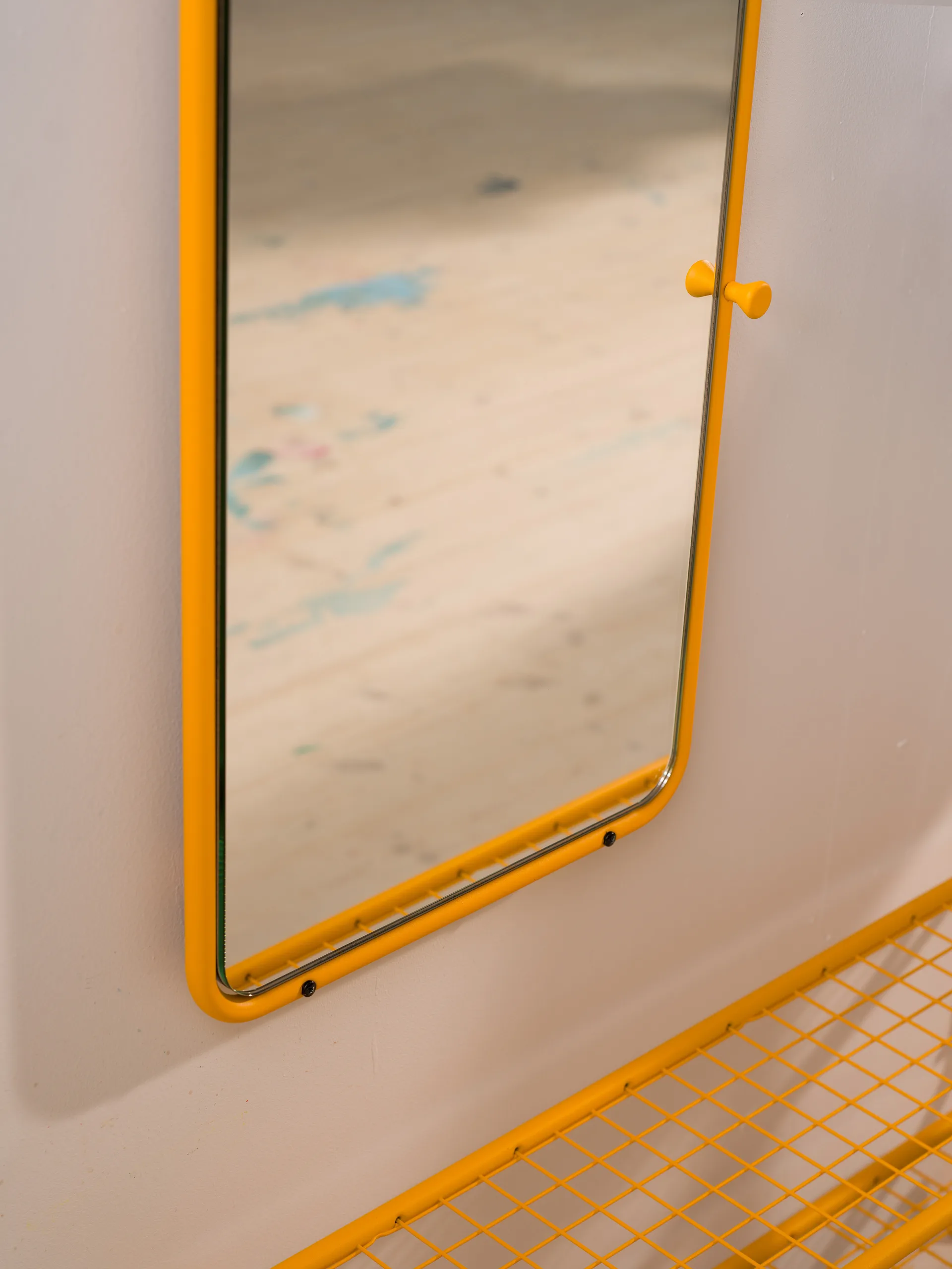 Classic wall mirror 120x40 cm, Sun yellow Essem Design