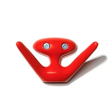 Essem Design Mama hook red | Scandinavian Design | Clothes hooks & hangers | Silver-coloured