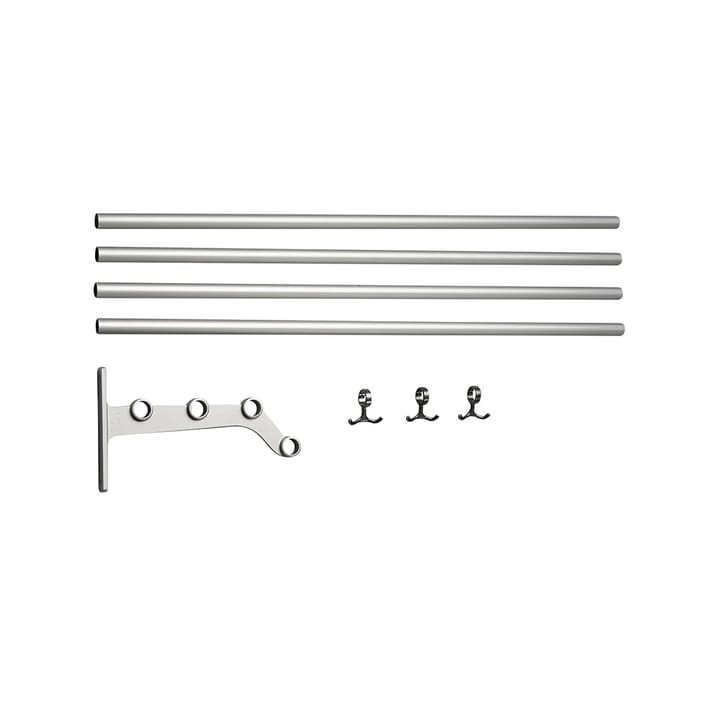 Nostalgi 291 add-on hat shelf - Aluminium, aluminium stand - Essem Design