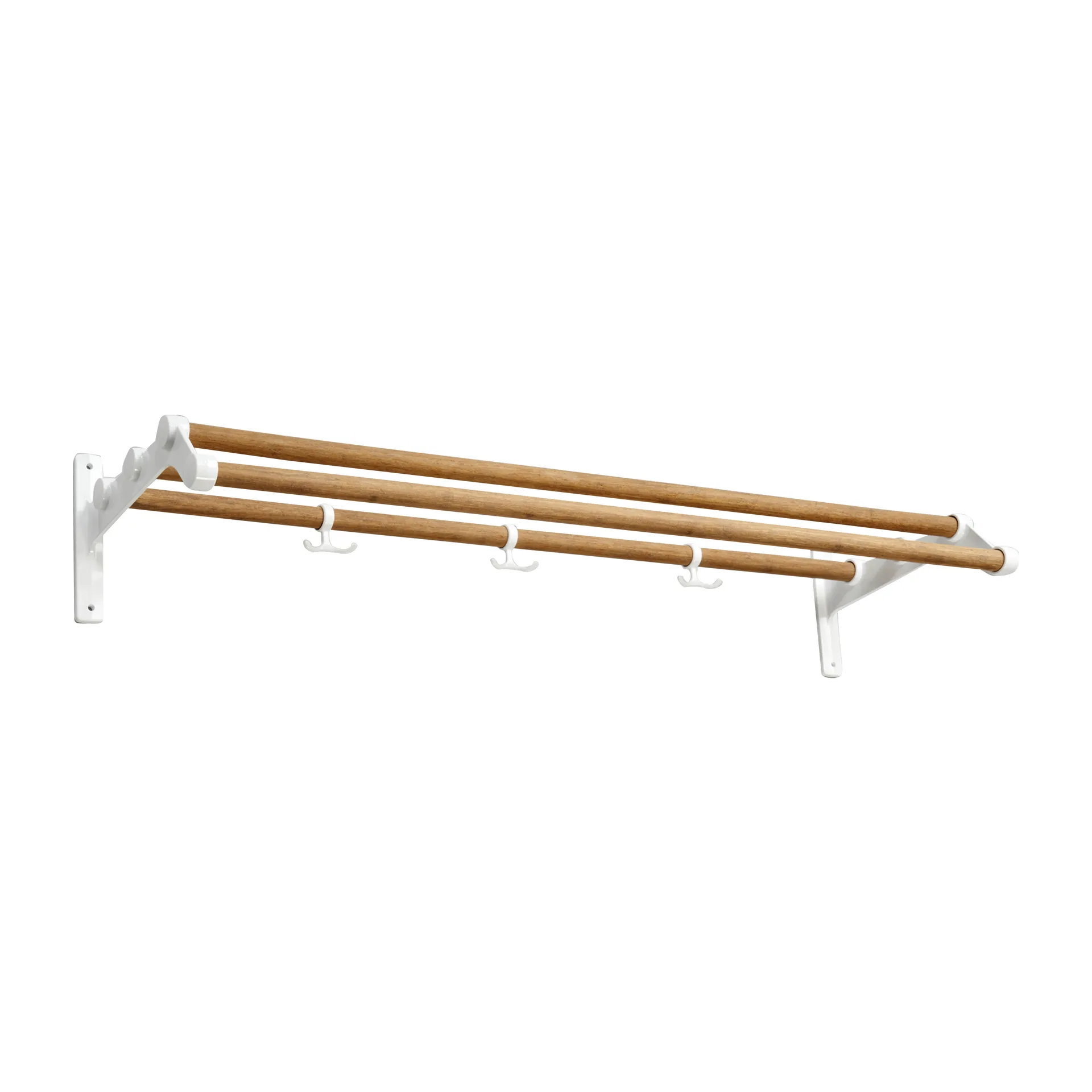 Nostalgi 291 hat shelf 100 cm, Bambu-white Essem Design