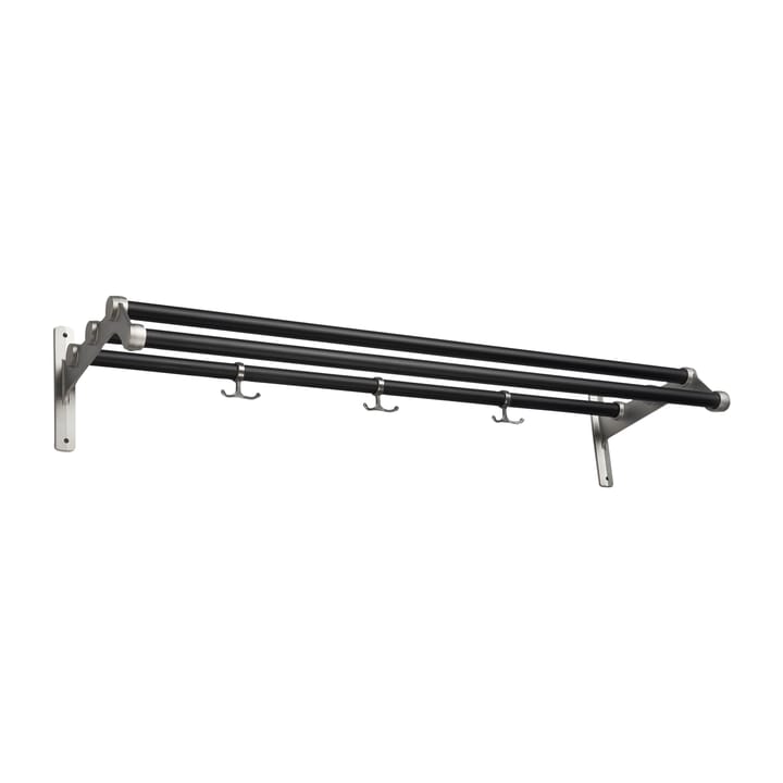 Nostalgi 291 hat shelf 100 cm - Black-aluminum - Essem Design