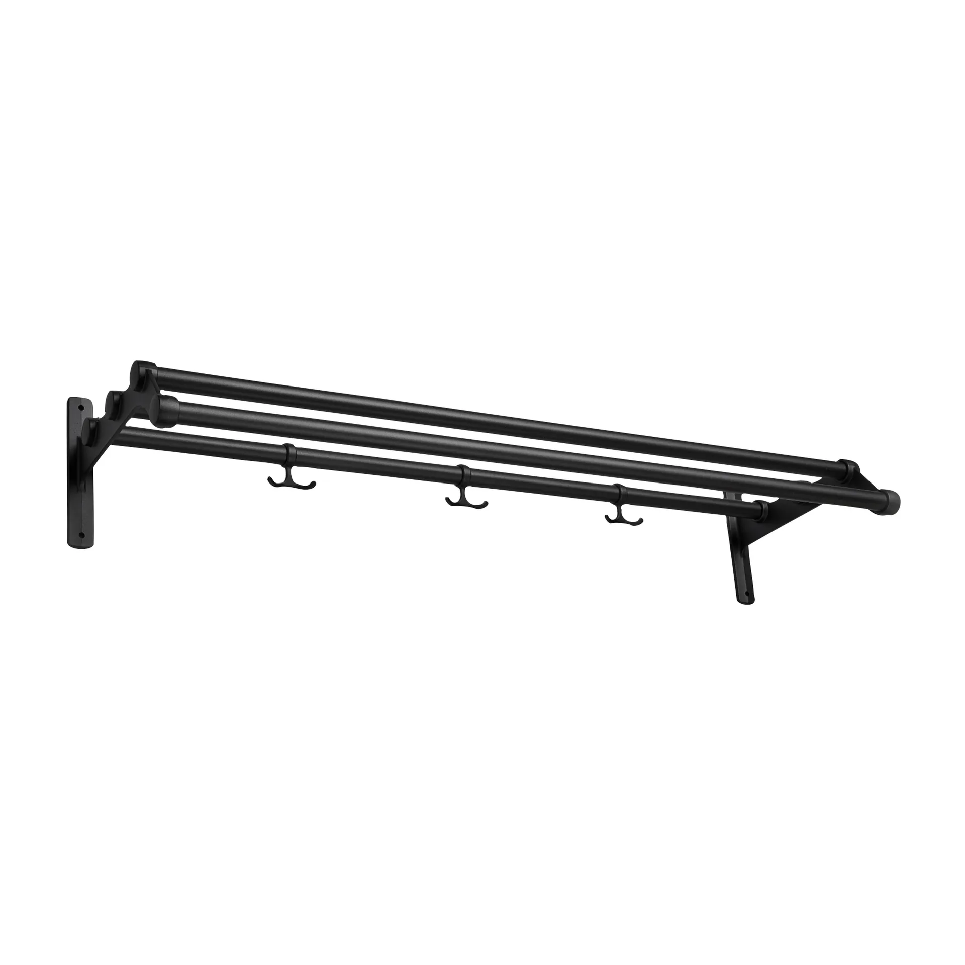 Nostalgi 291 hat shelf 100 cm, Black-black Essem Design