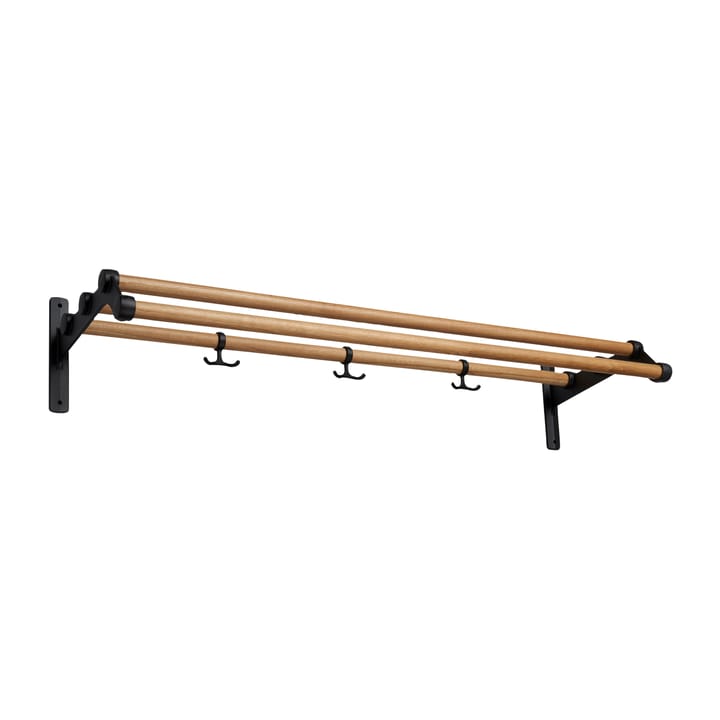 Nostalgi 291 hat shelf 100 cm - Oak -black - Essem Design